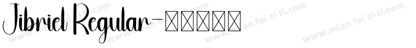 Jibriel Regular字体转换